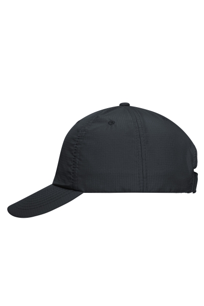 6 Panel Coolmax® Cap in schwarz